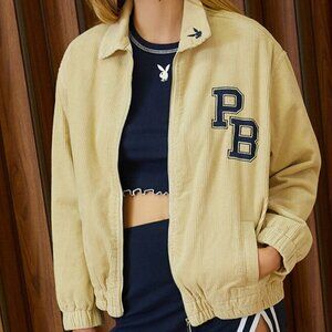 (SOLD) PacSun Playboy  Varsity Corduroy Jacket 🐰🐇  (SIZE M/L)